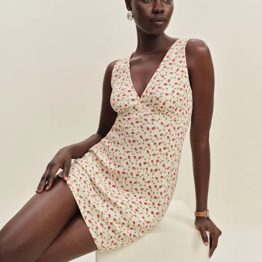 Reformation Calix Dress Ivory - XS